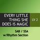 Every Little Thing She Does Is Magic SAB choral sheet music cover